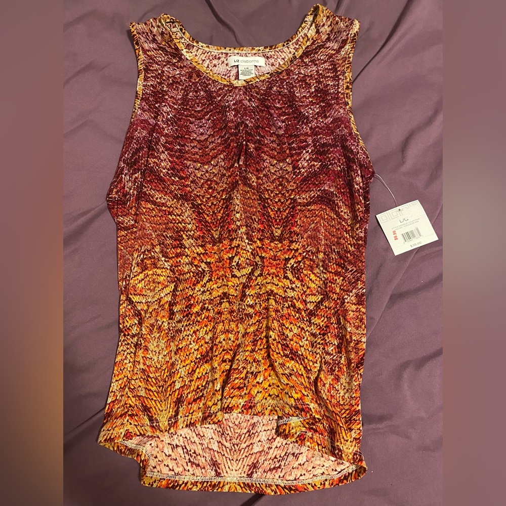 Liz Claiborne Snake Print Tank